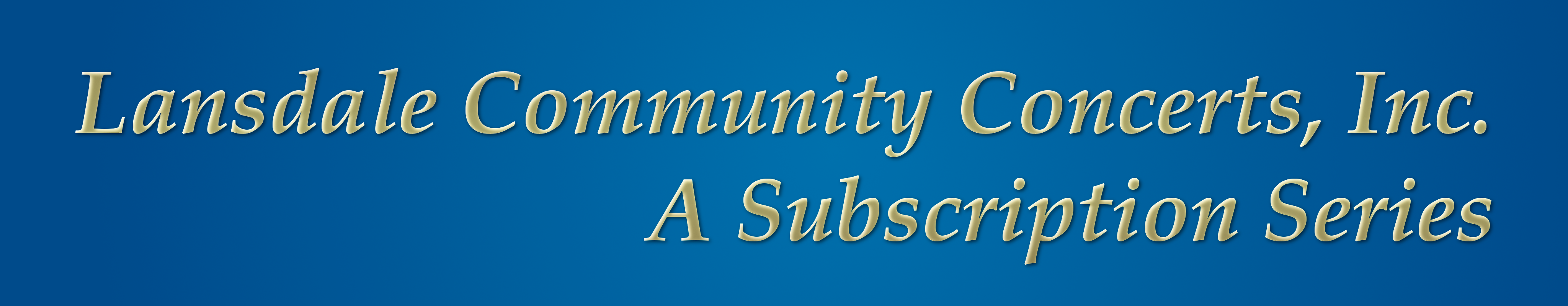 Lansdale Community Concerts